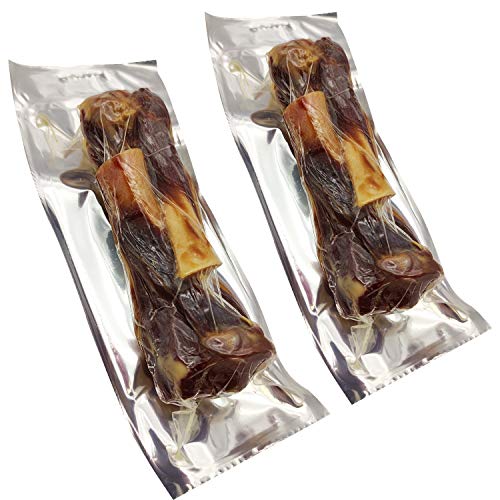 2 Bolsas Hueso Jamon para Perros Natural al Vacio Mediano Fortalecedor de Dientes Stick Dental Dog Snack (Cada Bolsa 450-460g) BPS-6933*2