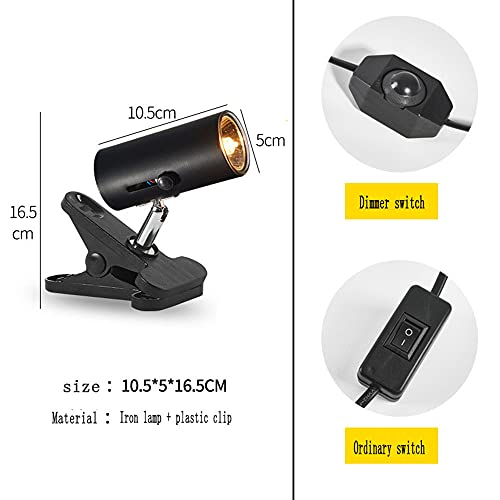 2 piezas de lámpara de tortuga anfibios giratorios de 360 ​​grados y lámpara de calentamiento de reptiles Lámpara de vidrio de tortuga regulable utilizada para tortugas lagartos camaleones etc,Negro