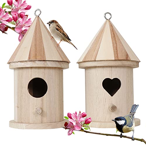 2piezas Nido Pajaros Exterior Para El Jardín, Nidos Para Pajaros, Nido Para Ninfas, Pajareras Exterior En Jardin, Cajas Nido Para Pajaros, Casa Pajaros Exterior, Nidos De Pajaros, Nidos Para Agapornis