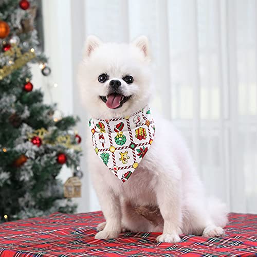 3 PCS Pañuelos para Perros, muñeco de Nieve para Mascotas, Bufanda Triangular para Perros, Babero Ajustable Lavable para Perros, Gatos, Mascotas, cumpleaños, Fiesta de Navidad (Multicolore)