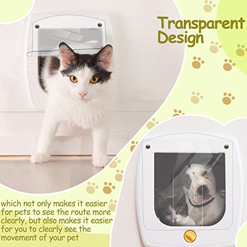 3 Solapas de Puerta de Casa de Perro Puerta Transparente de PVC de Mascotas Solapa de Repuesto para Caseta de Perro con Techo en Pico para Fácil de Instalar, 7,87 x 8,66 Pulgadas