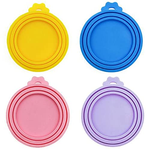 4 Piezas Tapa De Lata De Comida Para Mascota Cubiertas Para Latas De Comida Para Mascotas Silicona Para Latas De Mascotas Tapa De Lata De Comida Para Gatos Para Tapas De Comida Para Perros Y Gatos