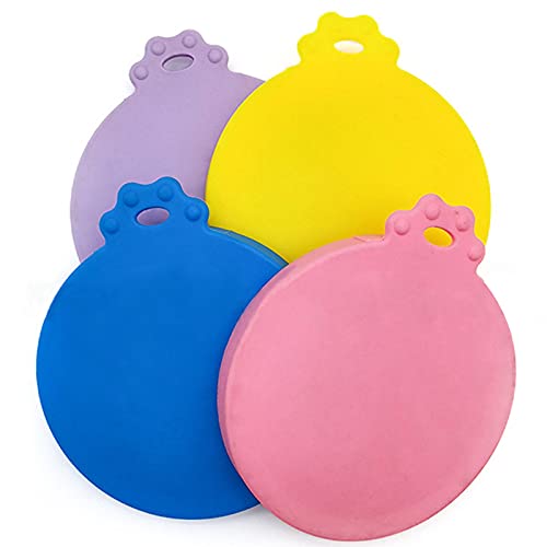 4 Piezas Tapa De Lata De Comida Para Mascota Cubiertas Para Latas De Comida Para Mascotas Silicona Para Latas De Mascotas Tapa De Lata De Comida Para Gatos Para Tapas De Comida Para Perros Y Gatos