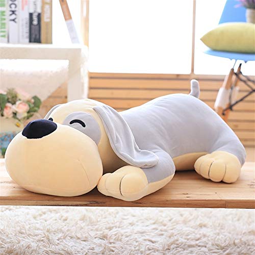 47-B Grandes Telas Spandex Juguete Lindo Papa Perro De Peluche Se Sientan Cómodos Presionando Tecnología De Punta (Color : Gray, Size : 90cm)