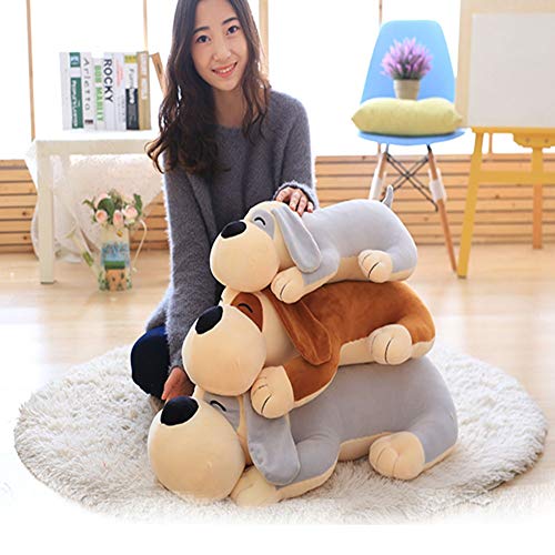 47-B Grandes Telas Spandex Juguete Lindo Papa Perro De Peluche Se Sientan Cómodos Presionando Tecnología De Punta (Color : Gray, Size : 90cm)