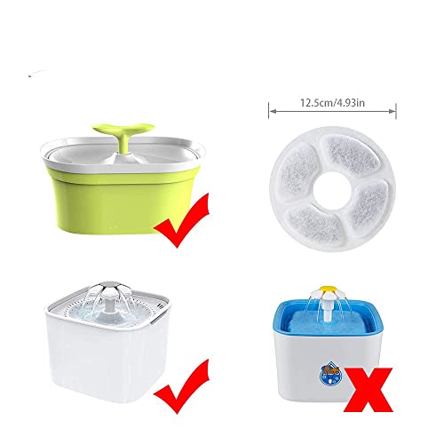 6 Filtros Para Fuentes, Filtros Para Fuentes Para Gatos, Filtros De CarbóN Activado De Repuesto, Solo Filtros De Repuesto Para Fuentes De Agua Para Perros Compatibles