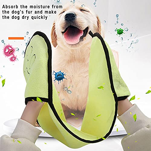 A1-Brave Toalla Secado, Multicolor Ultra-Absorbente Pet Pet Toalla de baño Microfibra Super Absorbente Secado Manta de Toalla de Secado con la Fuente de Limpieza de Bolsillo Mascotas Microfibra