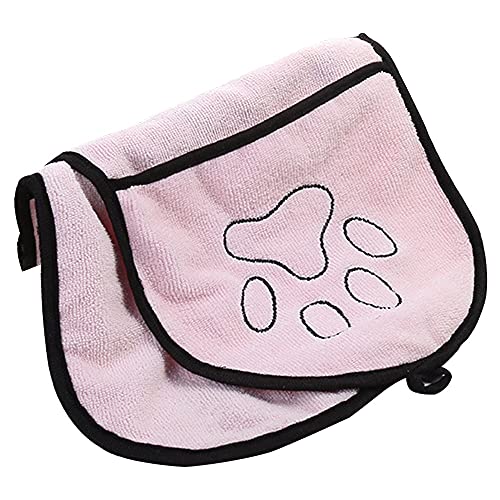 A1-Brave Toalla Secado, Multicolor Ultra-Absorbente Pet Pet Toalla de baño Microfibra Super Absorbente Secado Manta de Toalla de Secado con la Fuente de Limpieza de Bolsillo Mascotas Microfibra