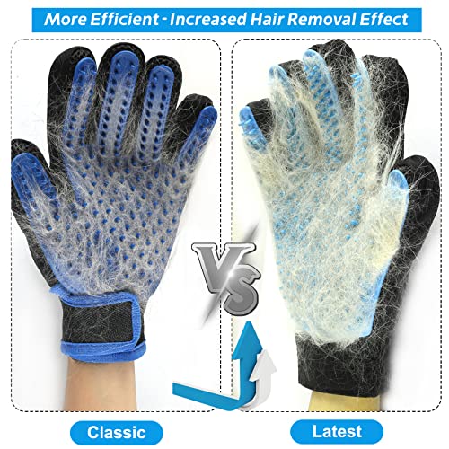 ACE2ACE Guantes Quita pelos Mascota, 1 Par de Guantes de Depilación para Gatos y Perros con Pelo Largo y Corto