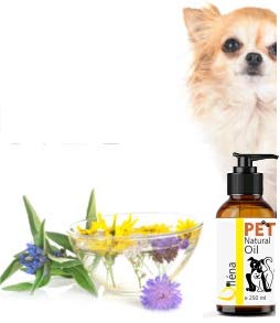 Aceite para Mascotas. Suplemento Alimenticio Natural para Perros y Gatos. Uso Diario. Combinado de 6 Aceites Ricos en Vitamina E y Omega 3, 6 y 9. Prensado en Frío (2000 ml)