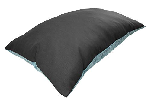 Acomoda Textil - Cama para Perros, Cama Antideslizante de Tela para Mascotas, Mullida y Cómoda. (80x60 cm, Negro)