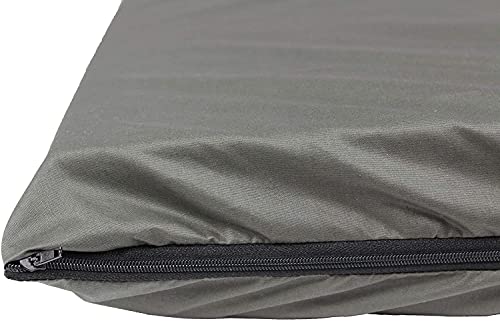 Acomoda Textil - Cama Perros Impermeable y Desenfundable. Cama para Mascotas con Doble Funda, Colchón XL para Perros de Espuma. (120x80x8, Gris)