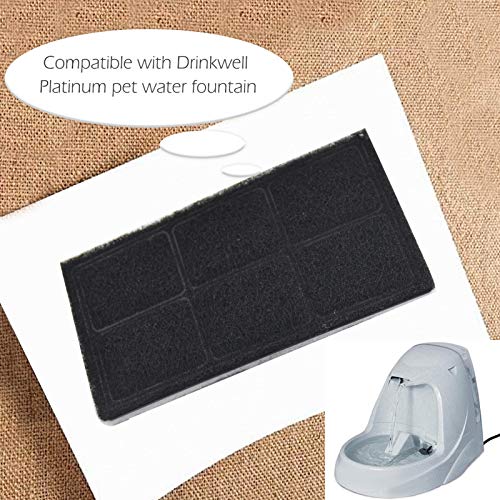 Adaskala Compatible con filtros de Fuente de Agua Drinkwell Platinum Cat 12 filtros de Repuesto