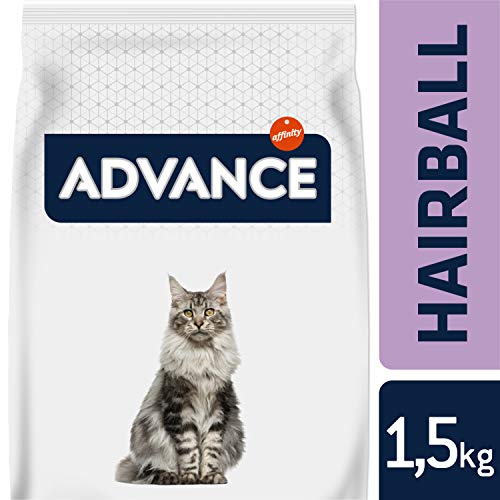 Advance HairBall para gatos con pavo y arroz 1,5 kg