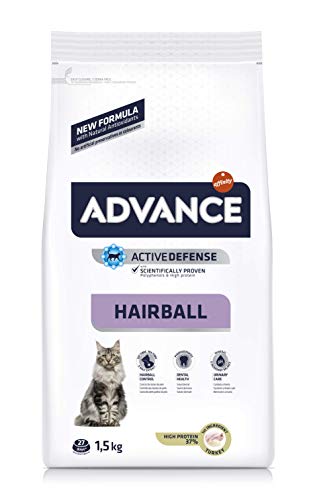 Advance HairBall para gatos con pavo y arroz 1,5 kg