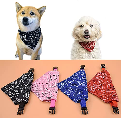 Ajustable Bufanda Mascotas, Taozoey Gatos Perro de Moda Bandana Collar, Triangulares para Mascotas Bandana Collar, Baberos Lavable para Mascotas, Linda Decoración, Random 3pcs Color (M)