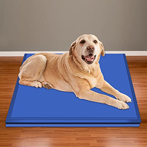 Alfombra Refrescante para Perro Gato, Alfombra de Refrigeración Animales, Auto enfriamiento Manta de Dormir Fresco Perros/Gatos, Manta Perro No Tóxico, Ideal para Perros, Gatos en Verano (50 * 90cm)