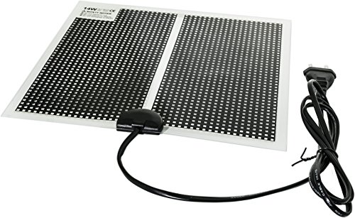 Alfombrilla calefactora, calefactor ultraplano para el terrario, con cable de 150cm con enchufe europeo para 230V