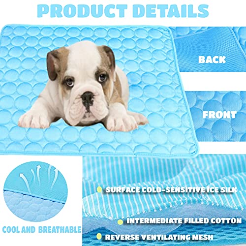 Alfombrilla de refrigeración para mascotas extra grande para perros y perros, manta de refrigeración para mascotas, cojín para dormir, suministros para mascotas, M, L XXL)