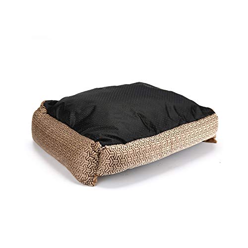 Alfombrillas de cama rectangulares para mascotas Sofá Casa para perros pequeños medianos grandes Cama para gatos Lavable Impermeable Perrera para perros Puppy XL Pet Bed-coffee-XR0003-M 50x40 Cm