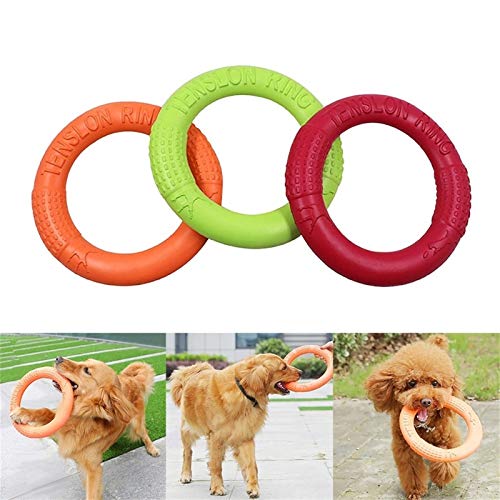 Alimentos para mascotas Juguetes for mascotas - mascotas Frisbee Dog Training anillo tirador de Bite-resistentes flotantes cachorros de juguete al aire libre juego interactivo del suministro del produ