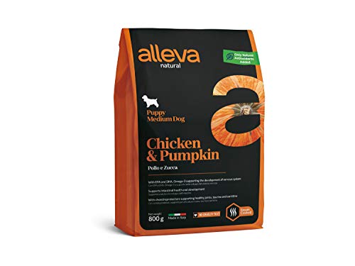 Alleva Natural Puppy Chicken & Pumpkin Medium kg 0,800