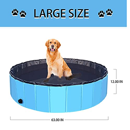 ALLWIN Piscinas Plegables para Perros Piscina para Perros Y Mascotas Piscina para Perros Piscina para Mascotas Tina De Baño Piscina De Plástico Duro para Niños, para Perros, Gatos Y Niños