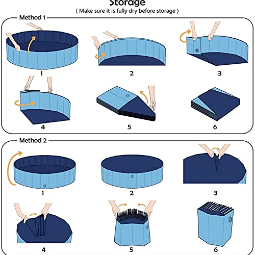 ALLWIN Piscinas Plegables para Perros Piscina para Perros Y Mascotas Piscina para Perros Piscina para Mascotas Tina De Baño Piscina De Plástico Duro para Niños, para Perros, Gatos Y Niños