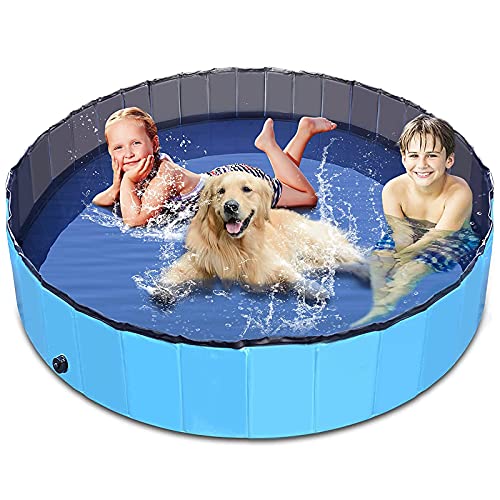 ALLWIN Piscinas Plegables para Perros Piscina para Perros Y Mascotas Piscina para Perros Piscina para Mascotas Tina De Baño Piscina De Plástico Duro para Niños, para Perros, Gatos Y Niños