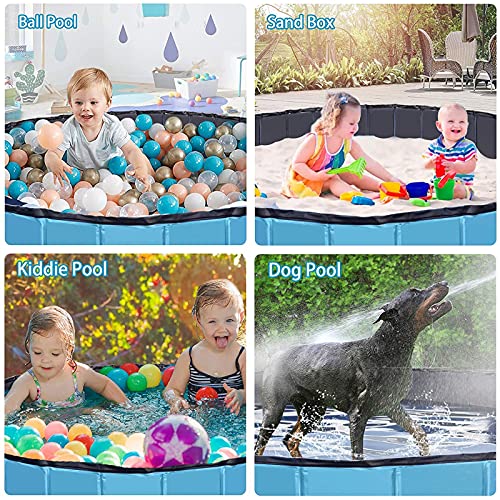 ALLWIN Piscinas Plegables para Perros Piscina para Perros Y Mascotas Piscina para Perros Piscina para Mascotas Tina De Baño Piscina De Plástico Duro para Niños, para Perros, Gatos Y Niños