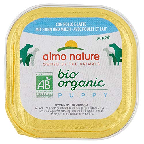 Almo Bio Pate Perro Puppy Pollo/Leche, 100 g