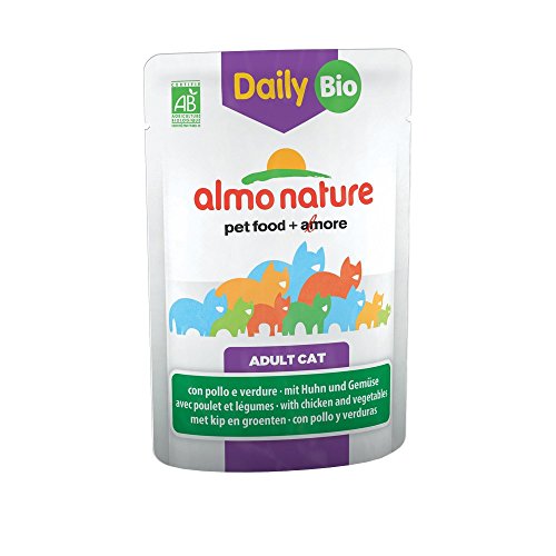 ALMO NATURE Daily Menu Cat Bio Pollo Verd Alimenti Gatto Umido Premium