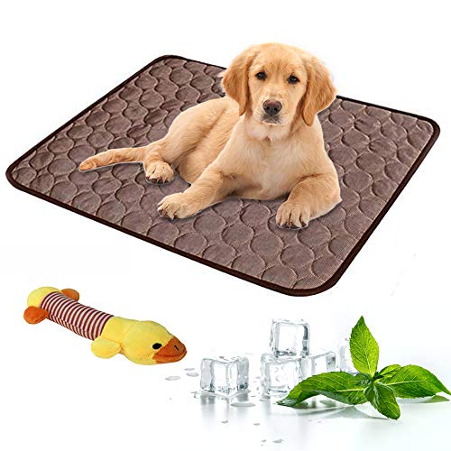 Almohadilla refrescante de enfriamiento para Perros Almohadilla autoenfriada Seda fría Alfombra de Verano Cama para Dormir para Mascotas Sofá Cojín La esterilla de enfriamiento para perros y gatos