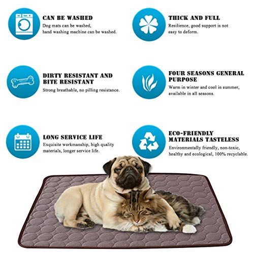 Almohadilla refrescante de enfriamiento para Perros Almohadilla autoenfriada Seda fría Alfombra de Verano Cama para Dormir para Mascotas Sofá Cojín La esterilla de enfriamiento para perros y gatos