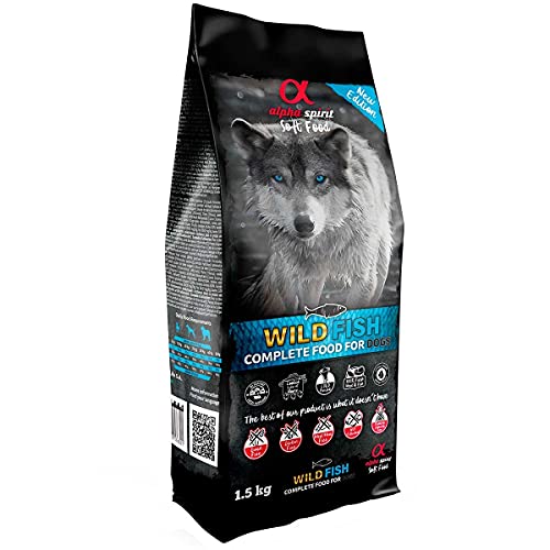 ALPHA SPIRIT 3002201 Canine Adult Pescado HUMEDO MONODOSIS 1,5KG, Negro, Mediano, 1500