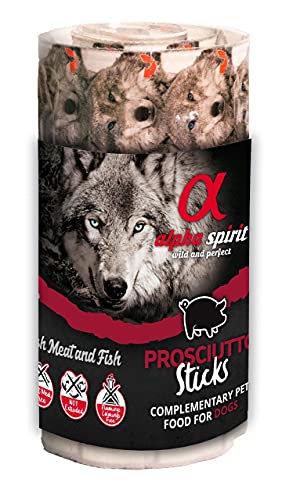 ALPHA SPIRIT Snack Perro Ristra de Jamón 12 und. X 16 barritas