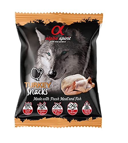 ALPHA SPIRIT Snack Perro Sabor Pavo 24 und. X 50 gr