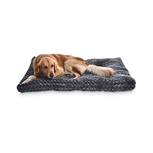 Amazon Basics - Cama para mascotas - 1,16 m, gris en espiral