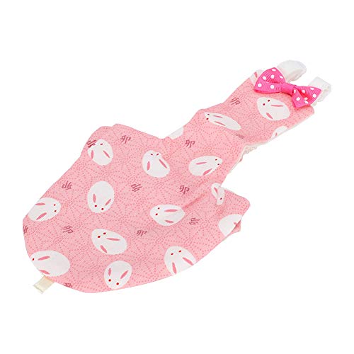 AMONIDA Ropa de pájaro, pañal de pájaro cómodo Lavable, para Mini Loro(S, Pink Rabbit)