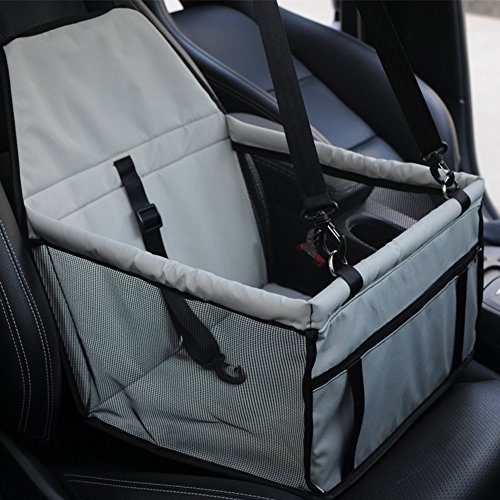 Amorar Perro Antideslizante Asiento de Coche - Techo Cinturón de Seguridad del Asiento de Coche Cubierta Ajustable Amortiguador Bolsa de Transporte Perro Mascota Gato Bolsa de Viaje