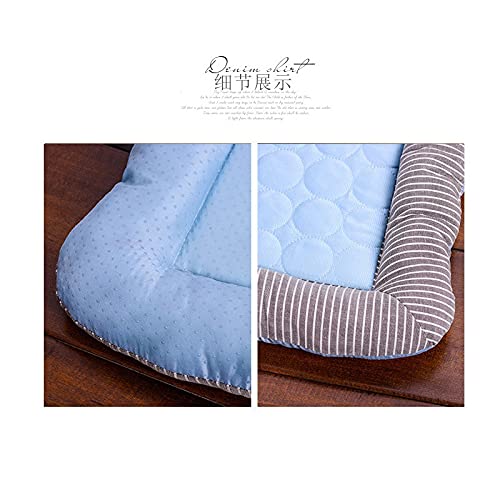 Amortiguador del Animal doméstico Estera del Verano del Perro apáticos Vender Perrera Suministros de Seda Gato Fresco Hielo pequeñas y Medianas Empresas (Color : Blue, Size : 45 * 35cm)