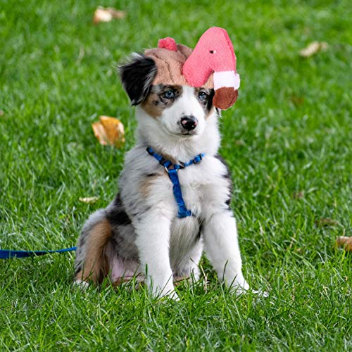 Amosfun Gorro de flamenco para perro, diseño de peluche, con agujeros para las orejas, accesorio de disfraz para fiestas