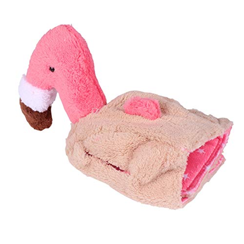 Amosfun Gorro de flamenco para perro, diseño de peluche, con agujeros para las orejas, accesorio de disfraz para fiestas