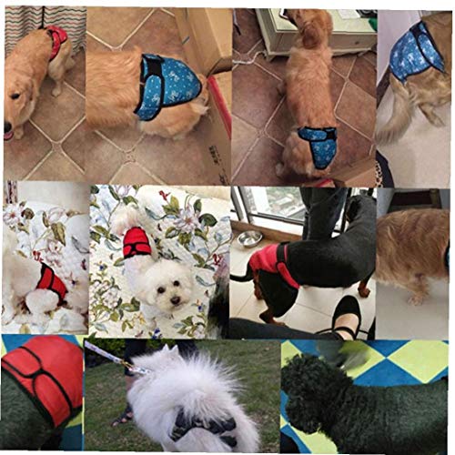 AMOYER Perro De Mascota Pantalones Fisiológicos Reutilizable Sanitaria Pantalones Cortos Bragas Menstruación