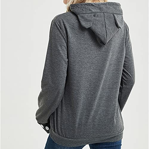 AMOYUN Sudadera con Capucha para Mujer - Animales Bolsillo Capa Pullover Outwear Larga Pullover Hooded Tops Mujeres Moda Otoño Invierno Larga Hoodie