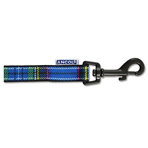 Ancol Nylon Lead Tartan Red 1m X19mm Sz 1-9