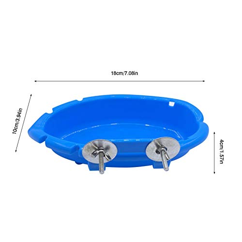 aniceday Caja De Baño para Pajaros, Bañera para Pájaros Interior Comedero De Pajaros para Jaula para Loro, Periquito, Cacatúa, Canario, Periquito, Periquito, Agapornis, Pájaros Azules