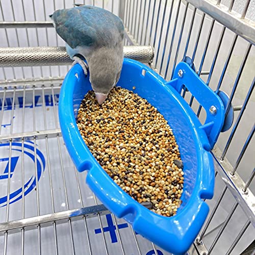 aniceday Caja De Baño para Pajaros, Bañera para Pájaros Interior Comedero De Pajaros para Jaula para Loro, Periquito, Cacatúa, Canario, Periquito, Periquito, Agapornis, Pájaros Azules