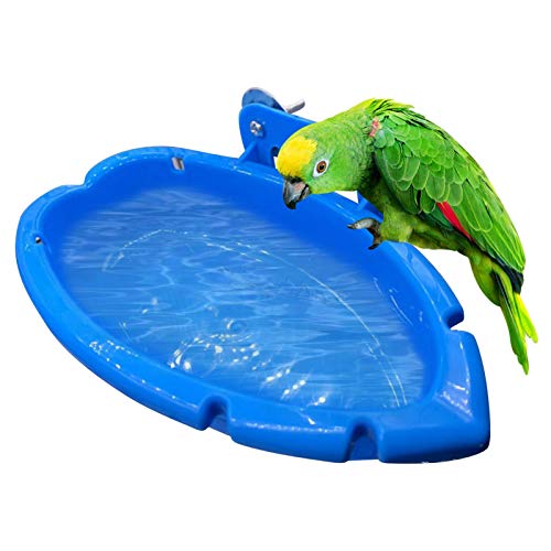 aniceday Caja De Baño para Pajaros, Bañera para Pájaros Interior Comedero De Pajaros para Jaula para Loro, Periquito, Cacatúa, Canario, Periquito, Periquito, Agapornis, Pájaros Azules