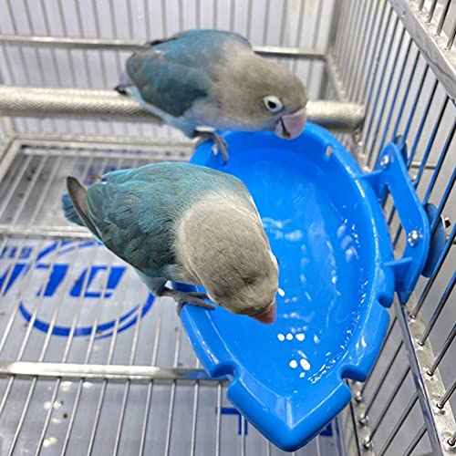 aniceday Caja De Baño para Pajaros, Bañera para Pájaros Interior Comedero De Pajaros para Jaula para Loro, Periquito, Cacatúa, Canario, Periquito, Periquito, Agapornis, Pájaros Azules